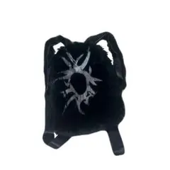 1*年様 ブラックファーリュック opium fur black backpac ファーバッグ リュック y2k グランジ opium ブラック 黒 - メルカリ