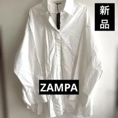 ★新品タグ付き★ZAMPA★ オーバーサイズシャツ★Mサイズ★