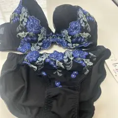 bon ブラジャー ショーツ セット E70 黒のサムネイル