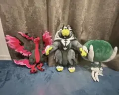 れんげきウーラオス　ガラルファイヤー　こくばバドレックス ぬいぐるみ セット