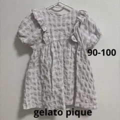gelato piqueチェック柄ワンピース（90-100）