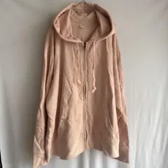 ユニクロ　UNIQLO　パーカー　3XL フルジップ パーカー ピンク色