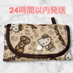 サンリオ エコバッグ ハローキティ ヒョウ柄 折りたたみ 買い物バッグ