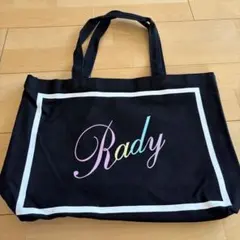Rady 黒 トートバッグ ロゴ入り