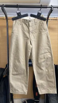 UNIQLO U ベージュ ワイドフィットチノ　サイズ70