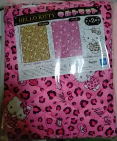 ハローキティ キルトマット ピンク ヒョウ柄のサムネイル