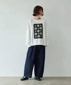 未使用 サマンサモスモス kazumi×Samansa Mos2 3D刺繍パンツ - メルカリ