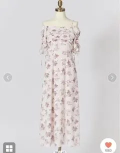 SNIDEL WEB限定ROSECollection ROSEプリントワンピース