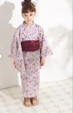 pairmanon ペアマノン セパレート花柄 浴衣 90cm