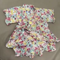 花柄　甚平　90cm