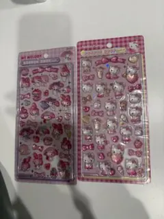 マイメロディ・ハローキティ ボンボンドロップシール