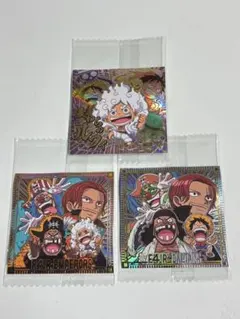 ワンピース大海賊シールウエハースLOG.14 SGRルフィ SEC 2種