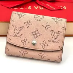 LV ルイヴィトン マヒナ 二つ折り財布 ピンク イリス コンパクト 箱袋