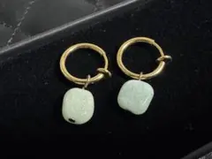 グリーンオパールイヤリング