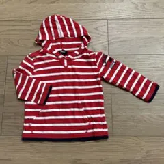 コムサイズム　ボーダーパーカー　長袖100