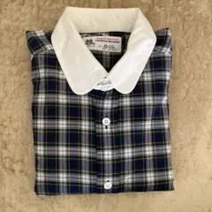 beamsf別注　ORIANチェック柄クレリックシャツ