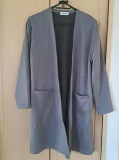 NAVY. グレー ロングカーディガン　レディース　F