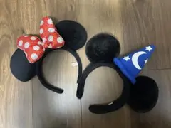 ミニーマウスとミッキーマウスのカチューシャセット
