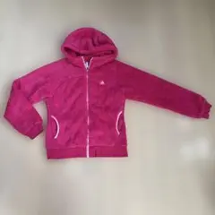 adidas フリースジャケット Mサイズ ピンク