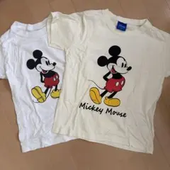 130cmミッキーマウスTシャツ　2枚まとめ売り