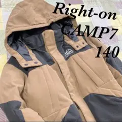 【Right-on】CAMP7 中綿ダウンジャケット 2wayジャケット 140