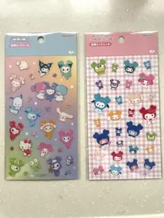 【正規品新品未使用】 TWICEサンリオコラボ　透明シートシール２点セット