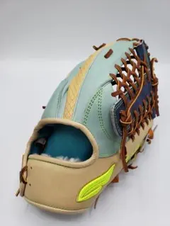 エバード Evaad 軟式 外野手用グローブ ペイズリー柄 右投げ 刺繍有り