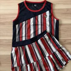 FILA テニスウェア ストライプ　Lサイズ