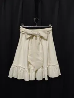 evelyn レースリボンSK アイボリー