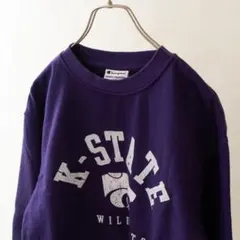 Champion チャンピオン スウェット トレーナー 紫 メンズ M 古着