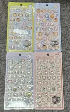 ちいかわボンボンドロップシール4点モモンガ　古本屋　みんなニコニコ　みんなポーズ