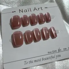 92現品　ネイルチップ　量産型　Sサイズ　可愛い　　マグネット　ピンク　通勤