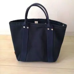 QWSITON 2WAY キャンバス トートバッグ リュック ネイビー - メルカリ
