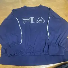 FILA ネイビー 長袖 トレーナー