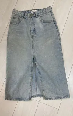 ZARA デニム タイトスカート ライトブルー XS