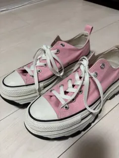 【完売品】コンバース オールスター トレックウェーブ 厚底 ピンク 限定