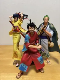 一番くじ ワンピース ワノ国 ルフィ太郎 ゾロ十郎 お菊　おまけ付き