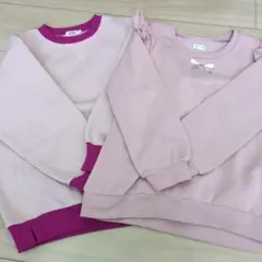 ペアマノン & La petit lilly 裏起毛トレーナー 130