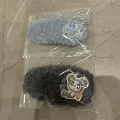 エンジェルブルー　エニマイくじ E賞 ボアヘアクリップ 2個セット