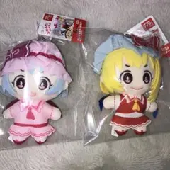 東方Project ダイソー ぬいぐるみキーホルダー フラン レミリア