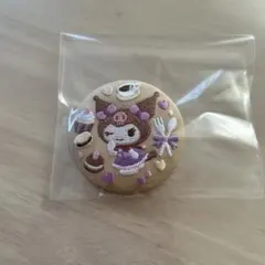 サンリオ　刺繍缶バッチ　クロミ