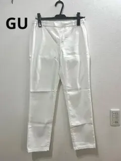 最終値下げ GU ホワイト スキニーパンツ Lサイズ