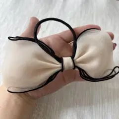 シフォンリボンヘアゴム