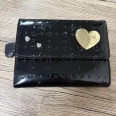 ハローキティ 三つ折り財布 黒