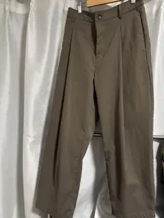 無印良品　タックワイドパンツ モカ　L