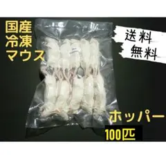 国産冷凍マウス ホッパー 100匹 (送料無料一部地域発送不可) - メルカリ