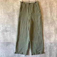 nano universe 38サイズ ワイドパンツ イージーパンツ 카키