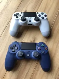 ps4ワイヤレスコントローラー ホワイト&ネイビー(ジャンク品)
