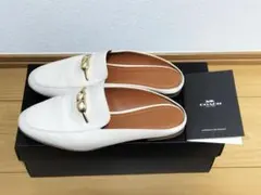 【ほぼ未使用品】COACH コーチ ローファー ホワイト クロコ 24cm相当 2025年最新】COACH レディース ローファー・革靴の人気アイテム