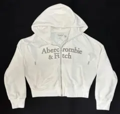 Abercrombie & Fitch ジップアップパーカー ホワイト Sのサムネイル